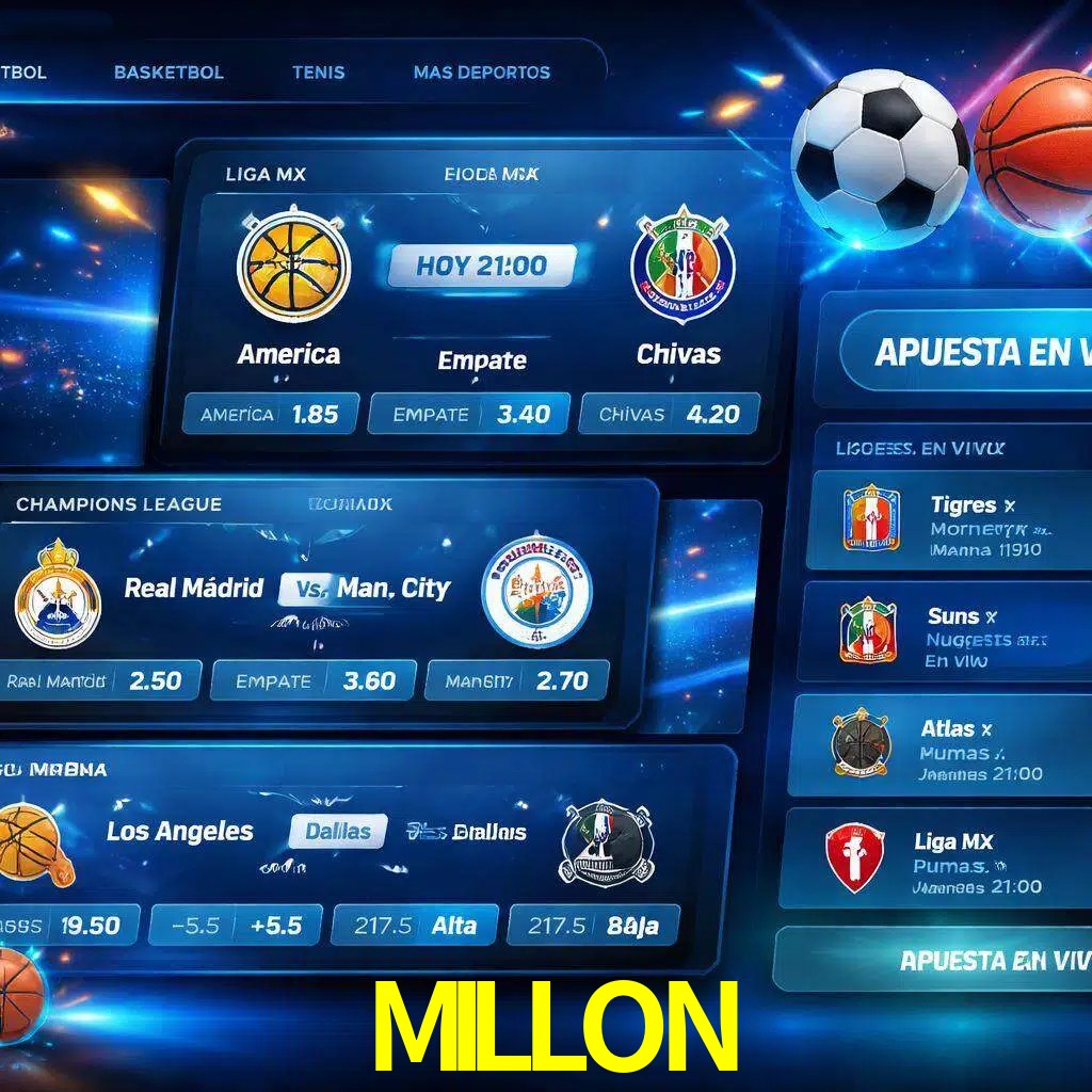 Mercados de apuestas deportivas MILLON para jugadores en México